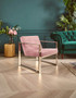 Vogue Pink Velvet Lounge Chair