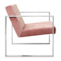 Vogue Pink Velvet Cocktail Chair