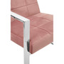 Vogue Pink Velvet Cocktail Chair