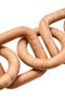 Cato Natural Wood Five Link Chain Decor