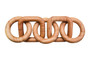 Cato Natural Wood Five Link Chain Decor Cato Natural Wood Five Link Chain Decor