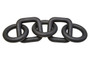 Cato Black Wood Five Link Chain Decor Cato Black Wood Five Link Chain Decor