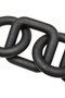 Cato Black Wood Five Link Chain Decor Cato Black Wood Five Link Chain Decor