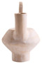 Densita Small Textured Beige Whitewash Vase