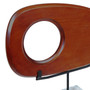 Westo Natural Wood Horizontal Sculpture With Travertine Base Westo Natural Wood Horizontal Sculpture With Travertine Base
