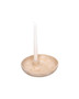 Densita Textured Beige Whitewash Candle Holder