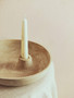 Densita Textured Beige Whitewash Candle Holder