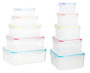 Herrela Set of 10 Food Containers with Airthight Lids  0805465 0805466