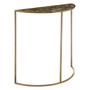 Vita Half Moon Black Agate Top Table