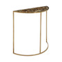 Vita Half Moon Black Agate Top Table
