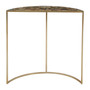 Vita Half Moon Black Agate Top Table