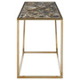 Vita Console Table with Black Agate Top
