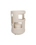 Prato Small Textured Cream Candle Holder