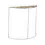 Vita Half Moon White Agate Top Table