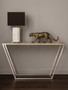 Vita White Agate Console Table