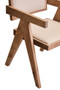 Cebu Ivory Fabric and Grey Wash Beech Wood Dining Chair