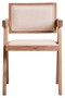Cebu Ivory Fabric and Grey Wash Beech Wood Dining Chair
