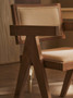 Cebu Ivory Fabric and Grey Wash Beech Wood Dining Chair