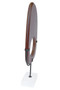 Westo Natural Wood Vertical Sculpture With Travertine Base Westo Natural Wood Vertical Sculpture With Travertine Base