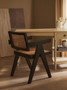 Cebu Natural Cane and Black Beech Wood Dining Chair