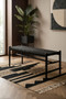Cebu Black Rope and Elm Wood Bench