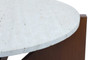 Winton Travertine Top Coffee Table With Acacia Wood Frame Winton Travertine Top Coffee Table With Acacia Wood Frame