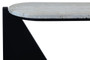 Winton Travertine Top Console Table With Black Acacia Wood Frame Winton Travertine Top Console Table With Black Acacia Wood Frame