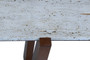 Winton Travertine Top Console Table With Acacia Wood Frame Winton Travertine Top Console Table With Acacia Wood Frame