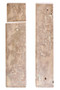 Tibor Set of Two Sculptural Travertine Bookends