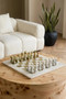Flos White Marble and Green Onyx Large Chess Set