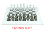Flos White and Grey Large Marble Chess Set