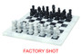Flos White and Black Large Marble Chess Set