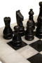 Flos White and Black Large Marble Chess Set