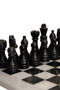 Flos Carved White and Black Small Marble Chess Set