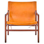 Inca Brown Leather Sling Chair Seconds