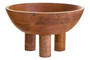 Kara Mango Wood Serving or Fruit Bowl with Scalloped Edge Kara Mango Wood Serving or Fruit Bowl with Scalloped Edge