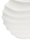 Mira Small Ivory Finish Rippled Round Vase