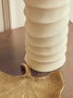 Mira Small Ivory Finish Rippled Vase