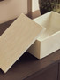 Mira Large Ivory Finish Rippled Box