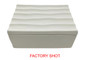 Mira Small Ivory Finish Rippled Box