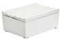 Mira Small Ivory Finish Rippled Box