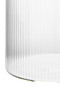 Freska Ribbed Round Glass Jar with Acacia Wood Lid 700ml