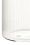 Freska Ribbed Round Glass Jar with White Lid 1000ml