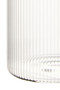 Freska Ribbed Round Glass Jar with Silver Lid 700ml