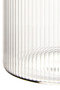 Freska Ribbed Round Glass Jar with Silver Lid 500ml