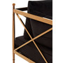 Novo 2 Seat Rose Gold Lattice Arms Sofa