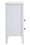 Heritage Two Drawer White Finish Wood Side Table