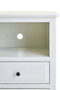 Heritage Two Drawer White Finish Wood Side Table