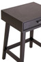 Heritage One Drawer Black Wood Finish Side Table