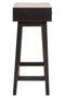 Heritage Two Drawer Black Wood Finish Console Table